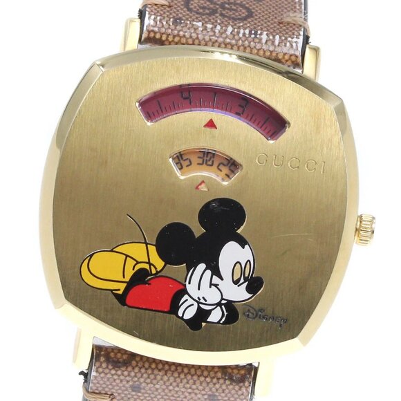 GUCCI Grip watch Disney collaboration Mickey mouse Quartz_849175 - Picture 1 of 7